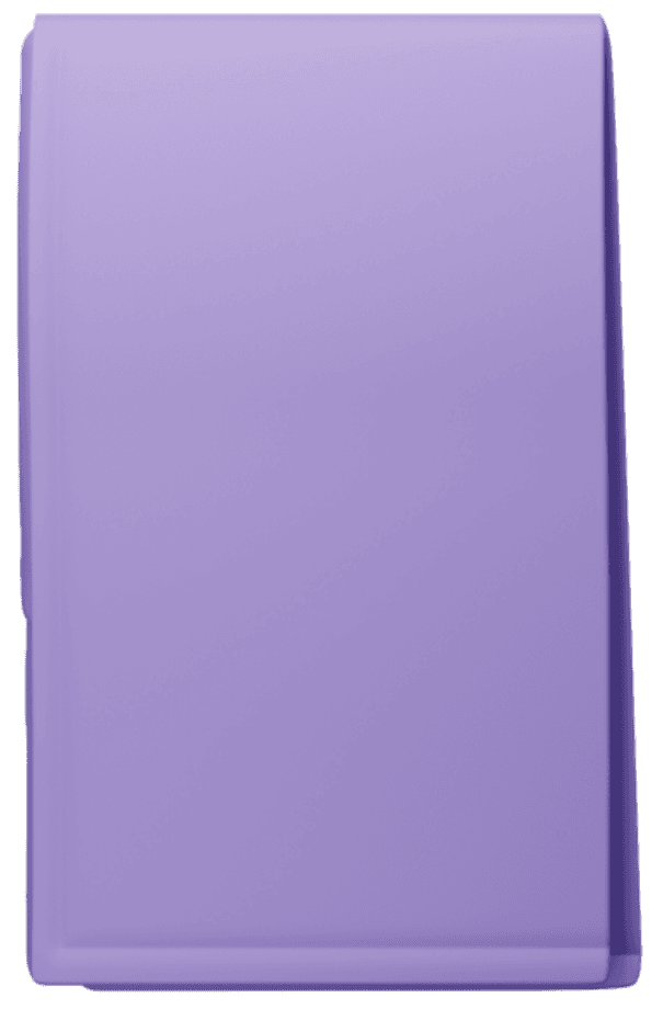 A 3D rendering of a purple french shirt cuff isolated against a blank background