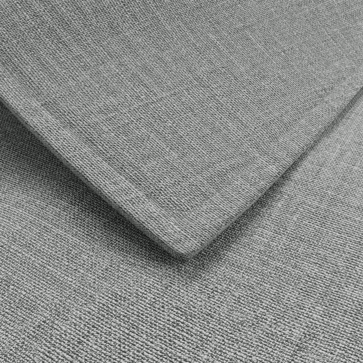 A close up rendering of a shirt collar meeting the base of the shirt, highlighting the indentations which follow the seams